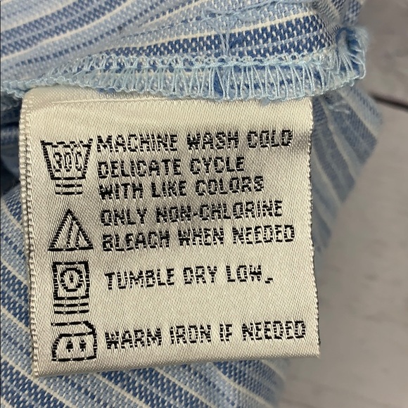 Casey & Max blue & white stripes button down W XL - Picture 11 of 11
